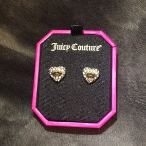 Juicy Couture studded heart earrings